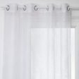 Curtain Atmosphera Tropical Polyester White (140 x 240 cm) Cheap