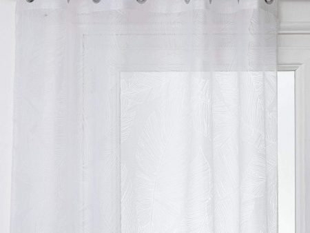 Curtain Atmosphera Tropical Polyester White (140 x 240 cm) Cheap