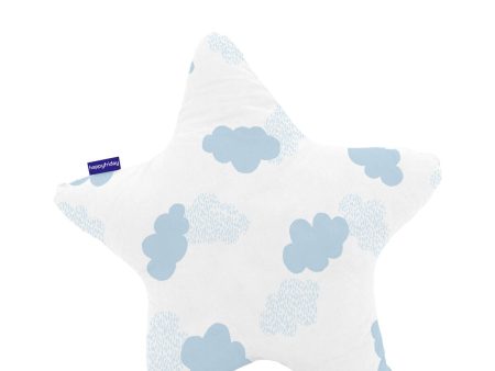 Cushion HappyFriday Basic Blue Star Clouds 50 x 50 cm Sale