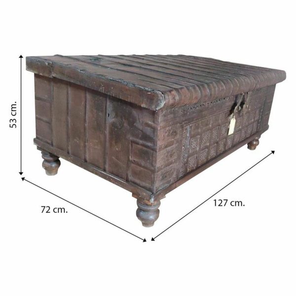 Chest Alexandra House Living Brown Iron Acacia Mango wood 72 x 53 x 127 cm For Discount