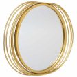 Wall mirror Alexandra House Living Golden 4 x 49 x 66 cm Oval For Sale