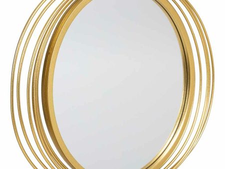 Wall mirror Alexandra House Living Golden 4 x 49 x 66 cm Oval For Sale