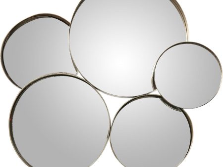 Wall mirror Alexandra House Living Silver Circle Hot on Sale