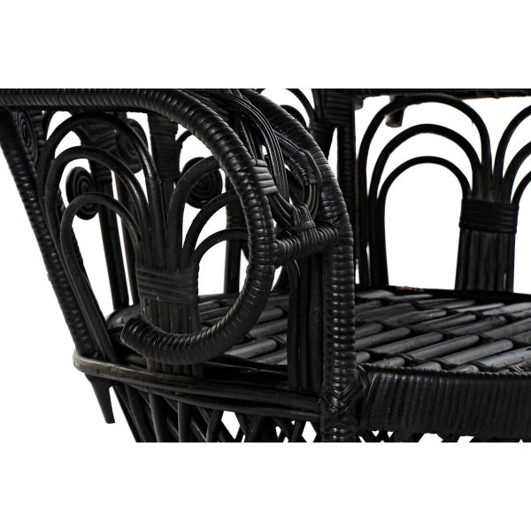 Garden chair DKD Home Decor 96 x 66 x 145 cm 96 x 66 x 140 cm Black White Hot on Sale