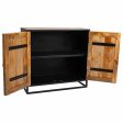 Console Alexandra House Living Black Wood Iron 40 x 82 x 89 cm Online now