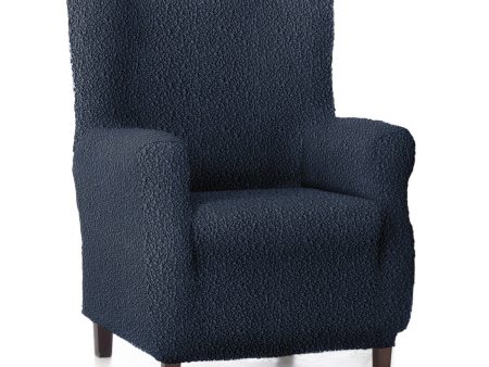 Wingback chair cover Eysa ROC Blue 80 x 120 x 100 cm Discount