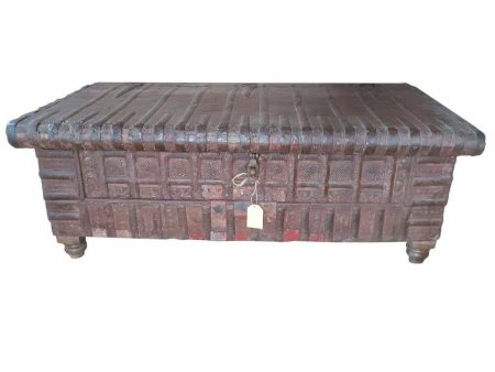 Chest Alexandra House Living Brown Iron Acacia Mango wood 72 x 47 x 130 cm Fashion