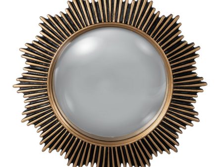 Wall mirror Black Golden 30 x 1,8 x 30 cm Online