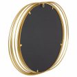 Wall mirror Alexandra House Living Golden 4 x 49 x 66 cm Oval For Sale