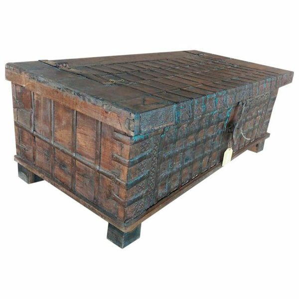 Chest Alexandra House Living Brown Iron Acacia Mango wood 58 x 45 x 117 cm Discount