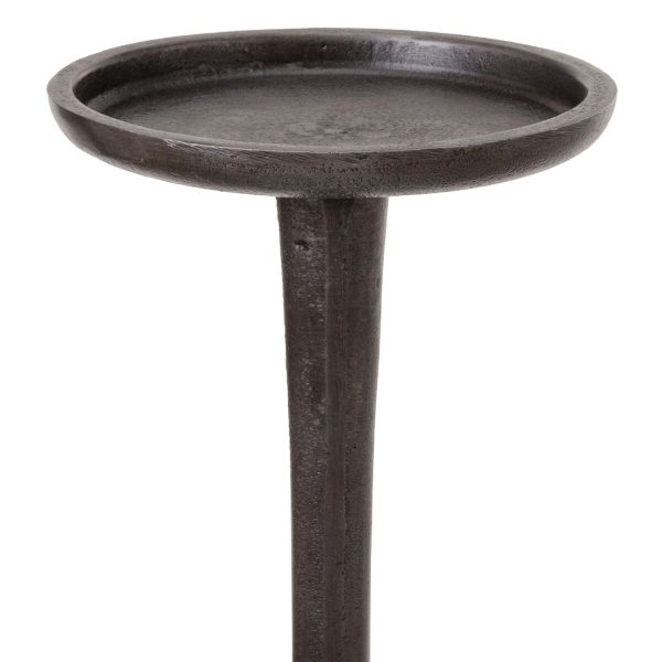 Candleholder 12 x 12 x 41,5 cm Grey Aluminium Online