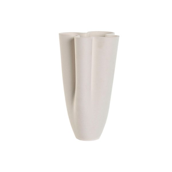 Vase Home ESPRIT White Ceramic 15 x 13 x 29 cm Supply