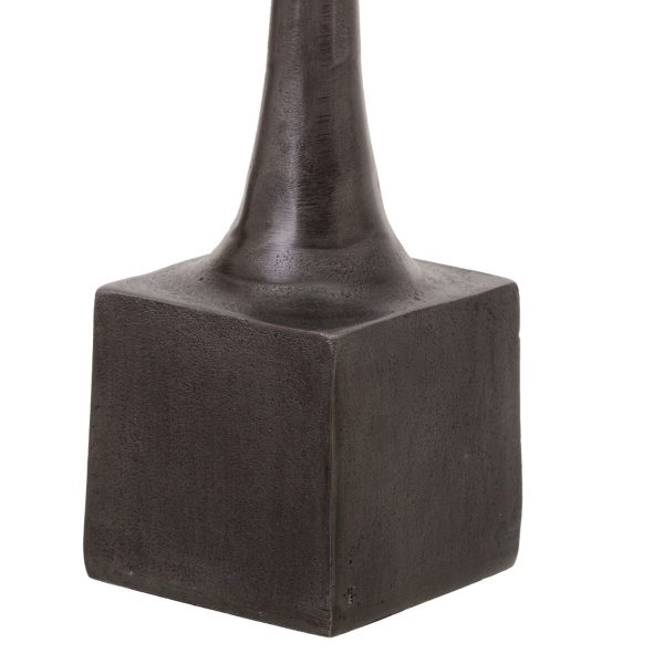 Candleholder 12 x 12 x 41,5 cm Grey Aluminium Online