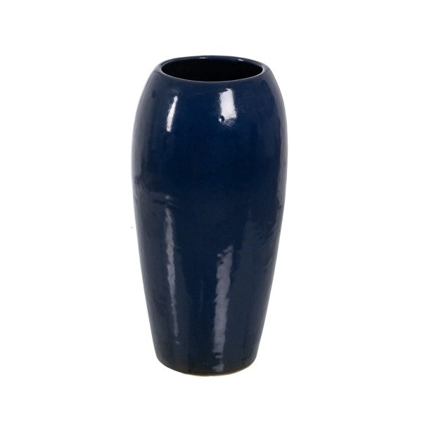 Vase Blue Ceramic 31 x 31 x 60,5 cm Hot on Sale