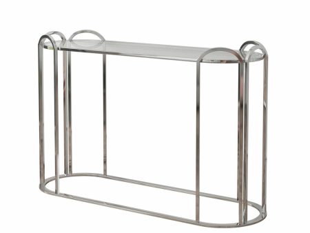 Console DKD Home Decor Silver Metal Crystal 115,5 x 36,5 x 78 cm Online Hot Sale