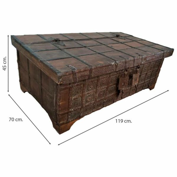 Chest Alexandra House Living Brown Recycled Wood 70 x 45 x 119 cm Supply