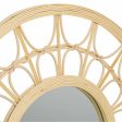 Wall mirror Alexandra House Living Natural 56 x 2 x 56 cm Circle For Cheap