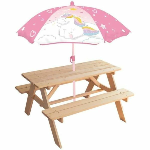 Picnic table Fun House    53 x 95 x 75 cm Sunshade Unicorn Online