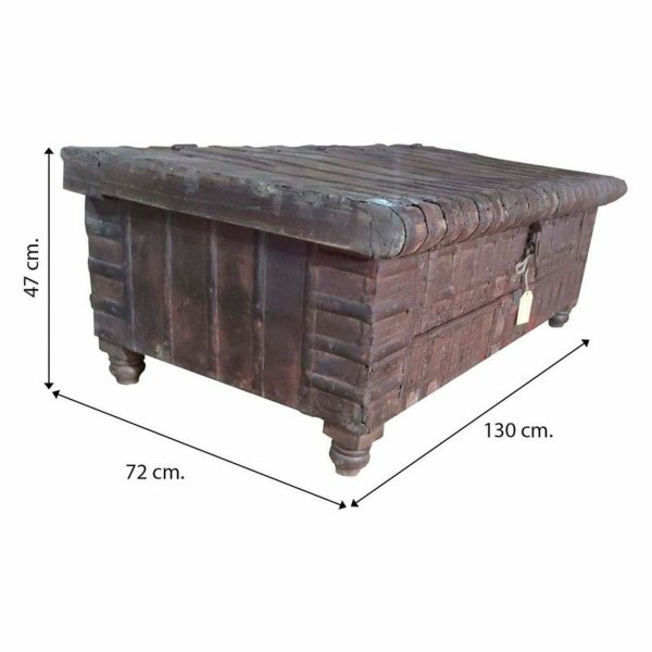 Chest Alexandra House Living Brown Iron Acacia Mango wood 72 x 47 x 130 cm Fashion