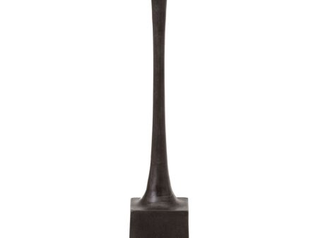 Candleholder 12 x 12 x 41,5 cm Grey Aluminium Online