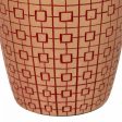 Vase Alexandra House Living Red Golden Polyresin 18 x 24 x 18 cm Online Hot Sale