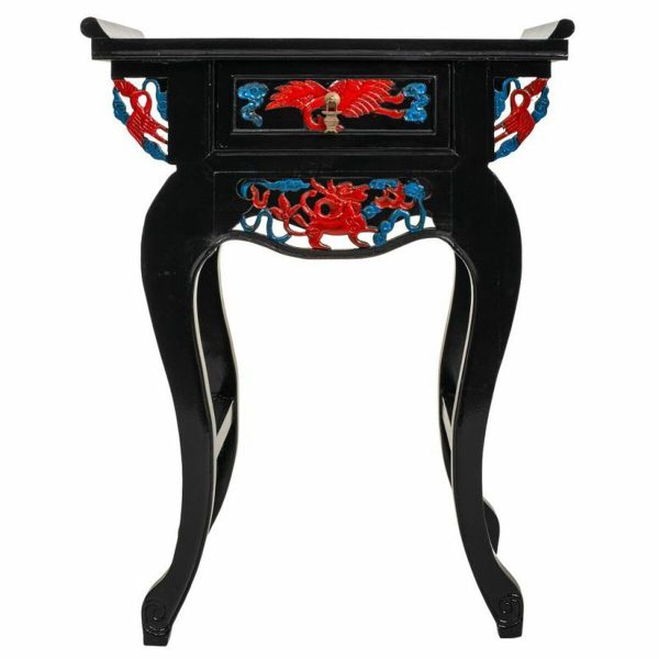 Console Alexandra House Living Black Wood Elm wood 35 x 85 x 72 cm Hot on Sale