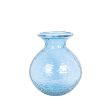 Vase Romimex Blue recycled glass Spherical 29 x 33 x 29 cm Fashion